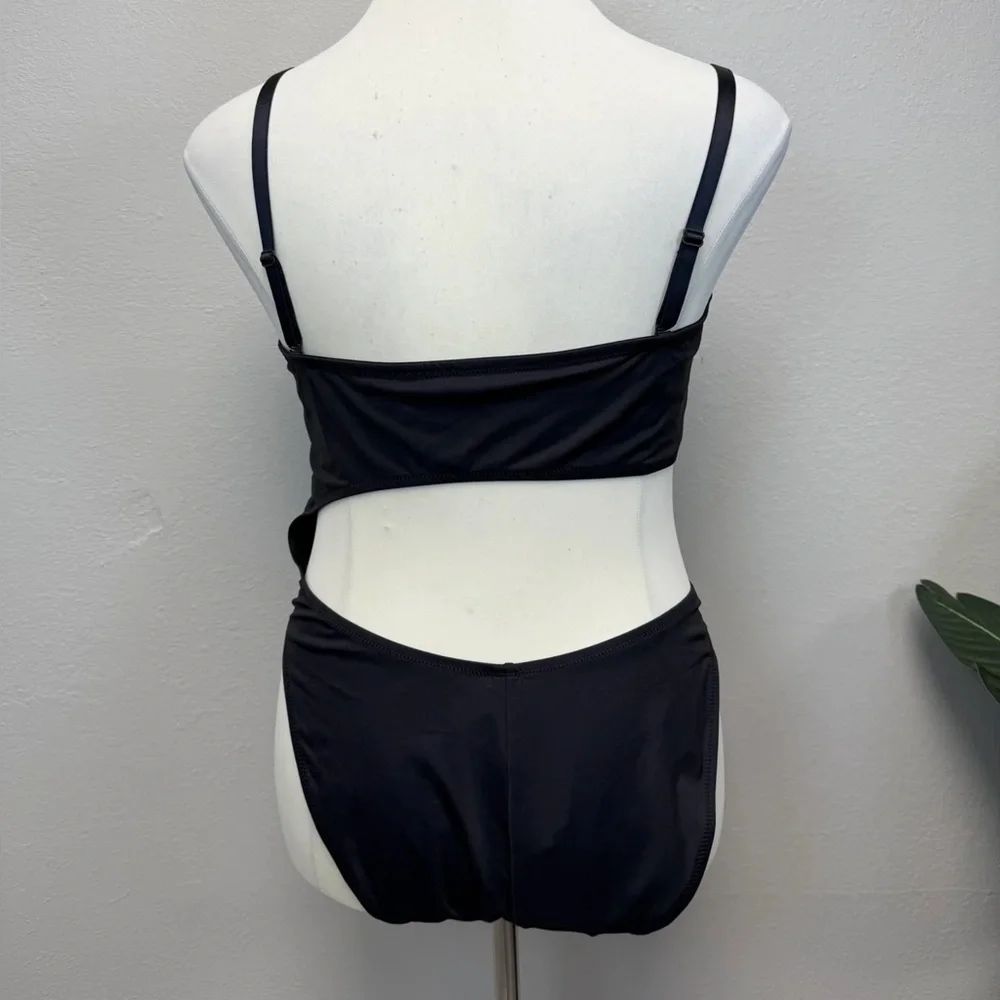 Skims Black Strapless Monokini - New - Size 4X